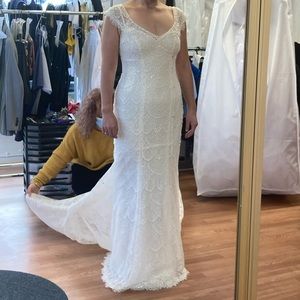 Melissa Sweet hand beaded wedding dress STYLE# MS251206